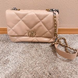 Tan crossbody bag